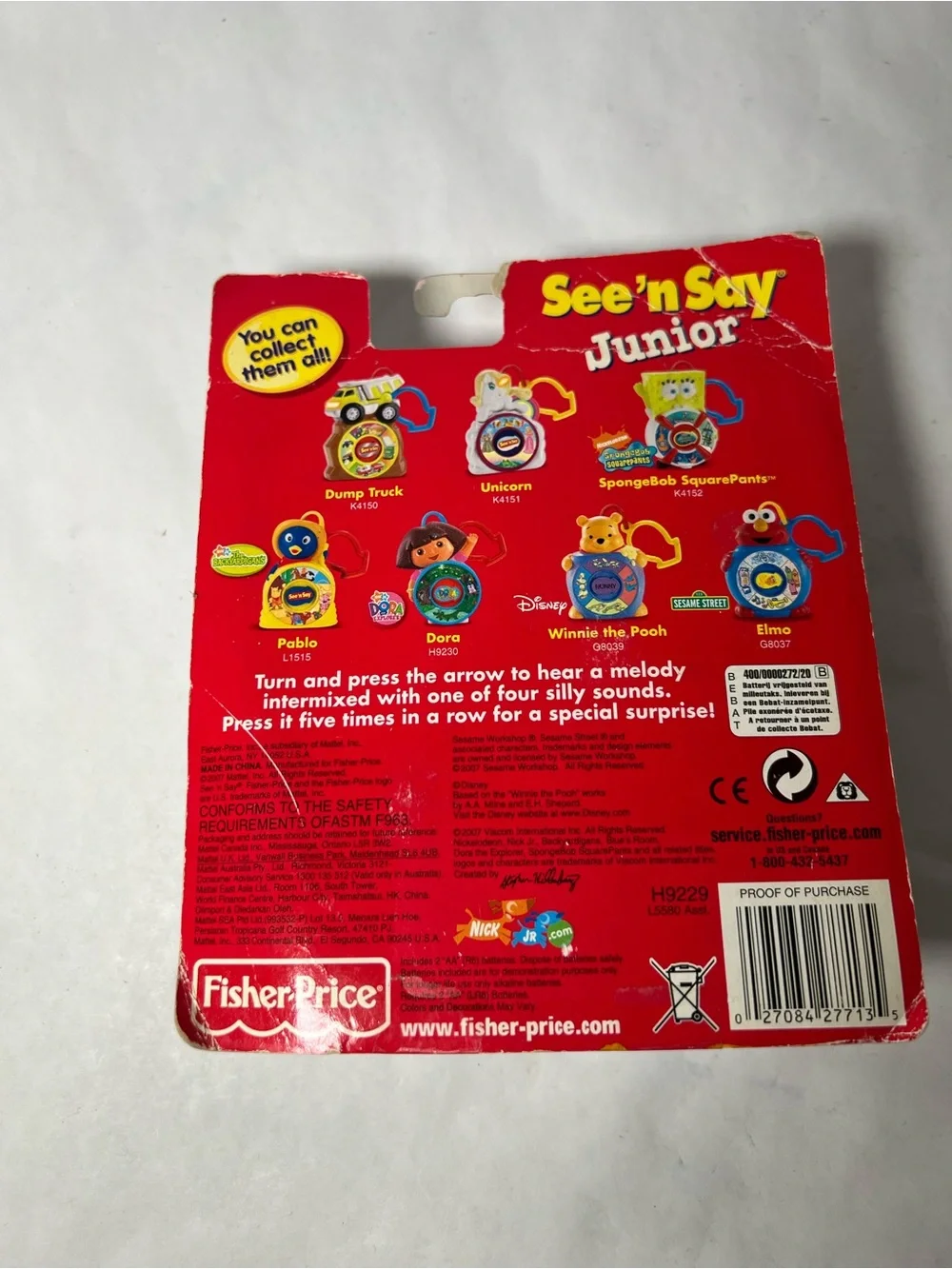 Fisher-Price Blue's Clues See 'n Say Junior Toy 2007
